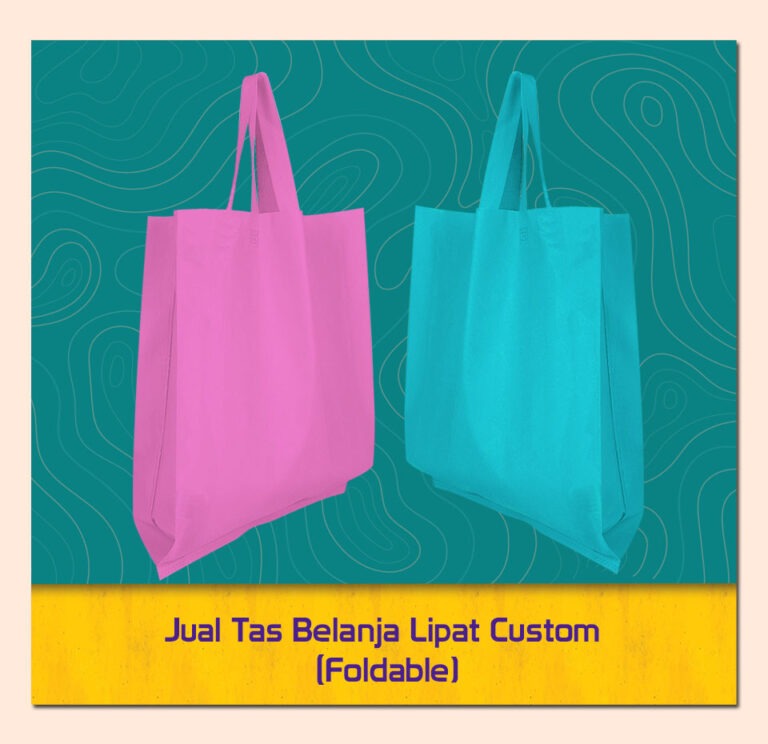 Jual Tas Belanja Lipat Custom (Foldable)