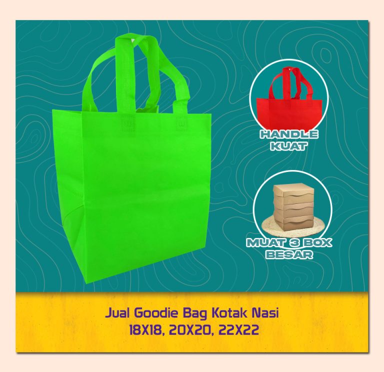 Jual Goodie Bag Kotak Nasi 18×18 20×20 22×22